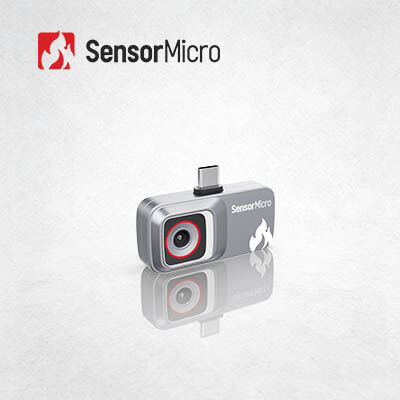 كاميرا التصوير الحراري المرفقة للهاتف الذكي بأسعار معقولة مع دقة 120 × 90 وحزمة مستوى الوافر بحجم 12μm