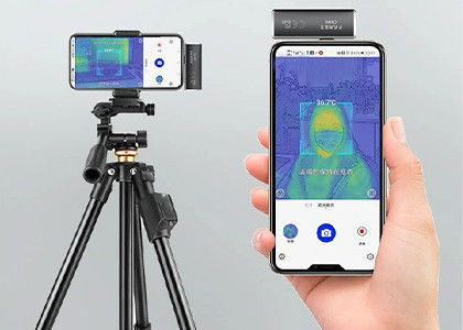 وزن خفيف 120x90/17μm جوهر الكاميرا الحرارية لقياس درجة حرارة جسم الإنسان